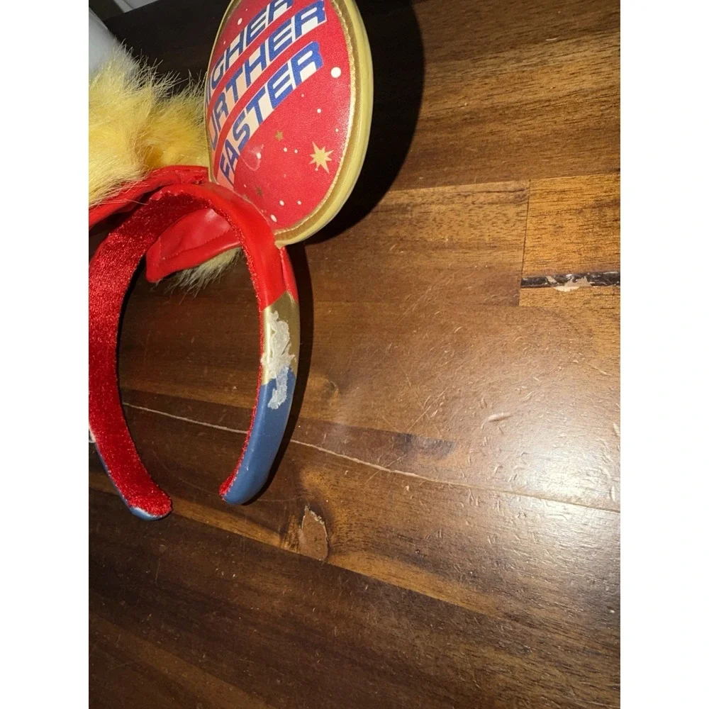 Disney Parks Captain Marvel Higher Further Faster Mohawk Ears Headband New‎